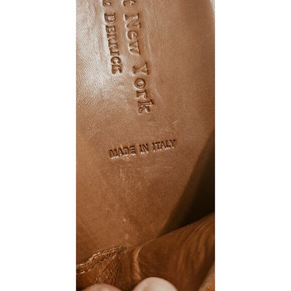 To Boot New York Mens 10.5 Sandals Slide Slip On Brown Leather Italy Made 500 main image 4